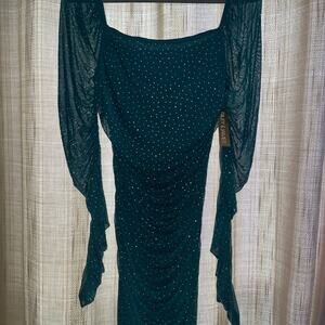 Riley & James NWT Fitted Long Sleeve Diamond Dress